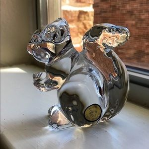Bohemia Crystal Squirrel Figurine paperweight